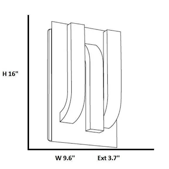 Access Trilogy Bronze LED Outdoor Wall Sconce 20056LEDDMG-BRZ