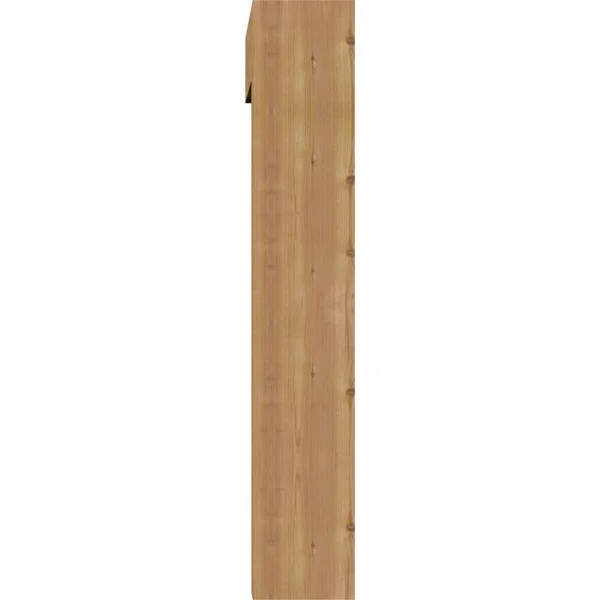 Ekena Millwork 1463192 7 1/2x22W x 32x22D x 44x22H Merced Block Smooth Bracket w/ Offset Brace, Western Red Cedar