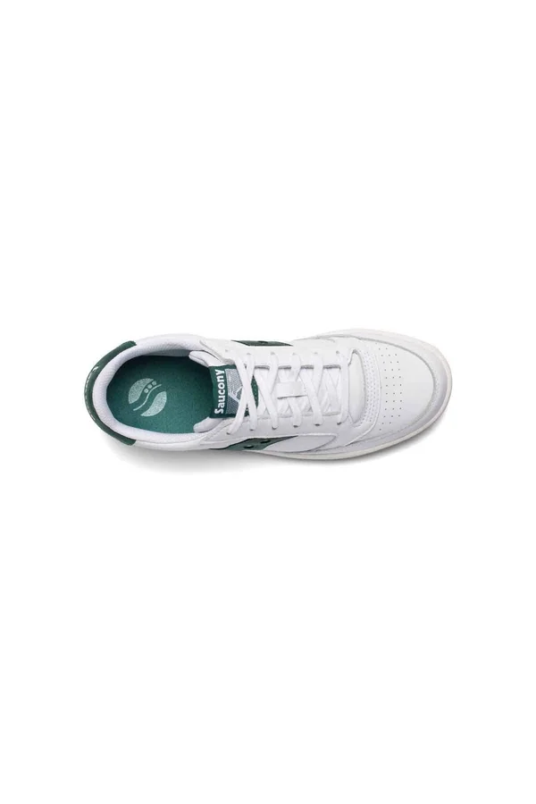 Saucony Unisex Jazz Court Casual Shoes WHITEPESTO - 23.WHITE.PESTO