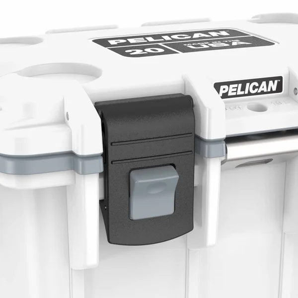 Pelican 20 Quart Elite Cooler, Blue/Red/White