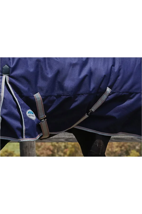 Weatherbeeta ComFiTec Essential Combo Neck Lite Navy - Silver, Red