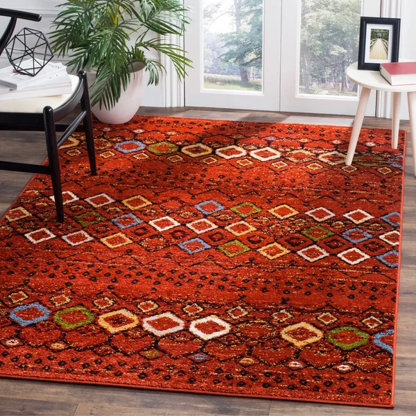 Safavieh 6&-7x22 x 6&-7x22 Square Amsterdam AMS108A Ivory, Grey Rug