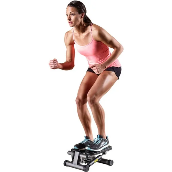 Gold&s Gym Mini Stepper with Monitor, Gray