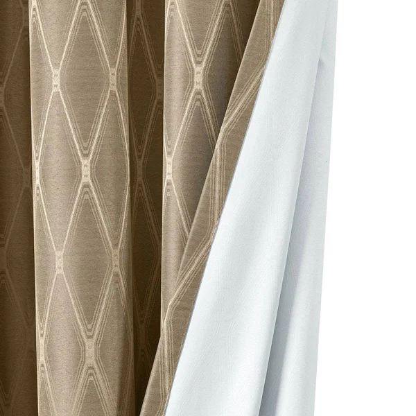 100% Blackout Curtain Jacquard Thermal Insulated Victoria Panels ( Set of 2) 54 x 120x22 Pair - Navy by Royal Tradition