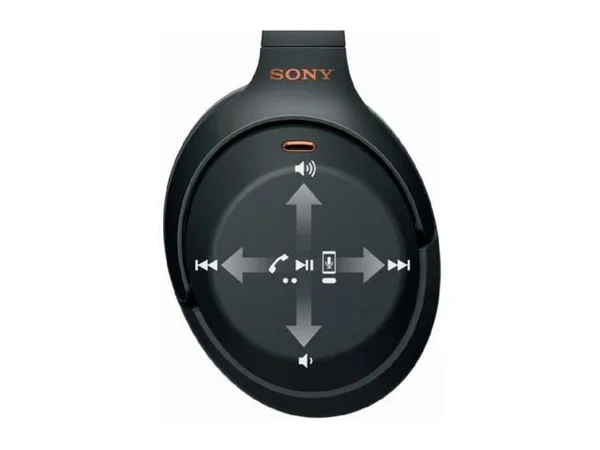 Sony WH-1000XM3 Wireless Noise-Canceling Over-Ear Headphones (Black - with Carrying Case) Bundle Extra Bass Portable Wireless Blu