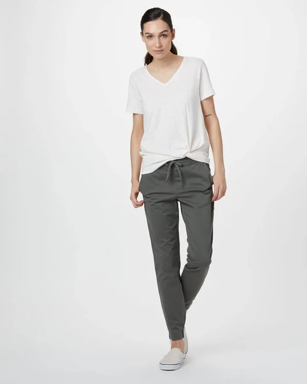 tentree Women's Pacific Jogger - Organic Cotton - Green - Size: XL