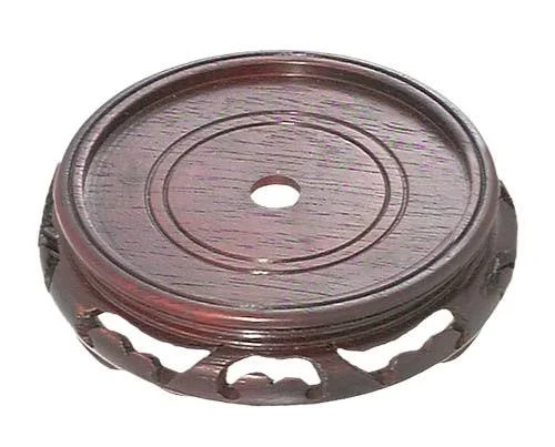 Bu0026p Lamp 6 1/2x22 Top Inset Dia. Oriental Lamp Base, Rosewood Finish