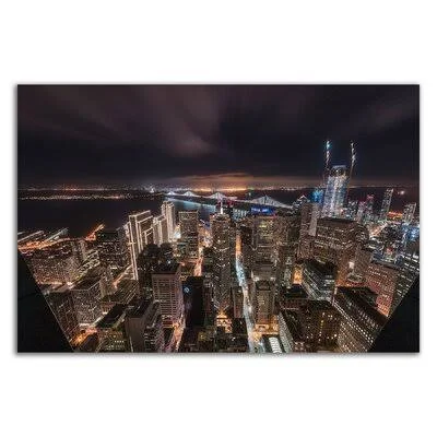&SF Look Down& by Bruce Getty - Wrapped Canvas Photograph Print Latitude Run Size: 24x22 H x 36x22 W x 1.5x22 D