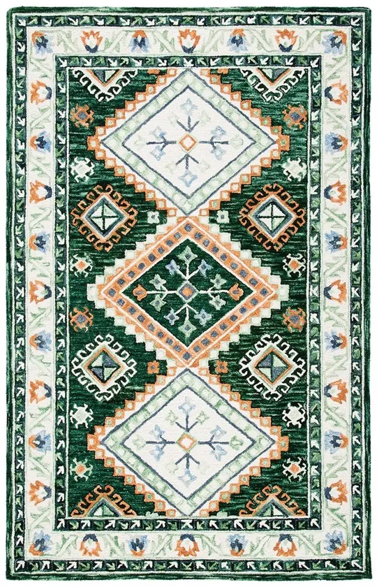 Safavieh Aspen Rug Collection APN706Y - Green, Ivory - 4& x 6&