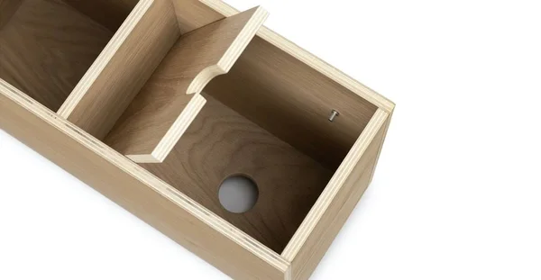 Light Oak Sofa Storage Console, Article Solae Modern Furniture
