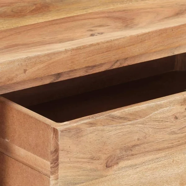 Console Table 39.4x22x13.8x22x29.9x22 Solid Acacia Wood with Live Edges