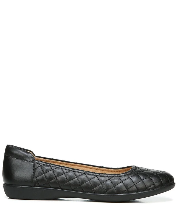 Naturalizer Flexy Quilted Leather Ballet Flats - 9.5W