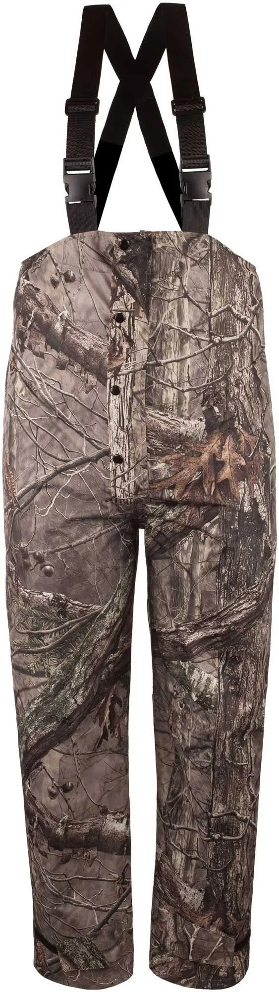 Huntworth Men's Microfiber Waterproof Hunting Bibs, Medium, Hidd N Camo