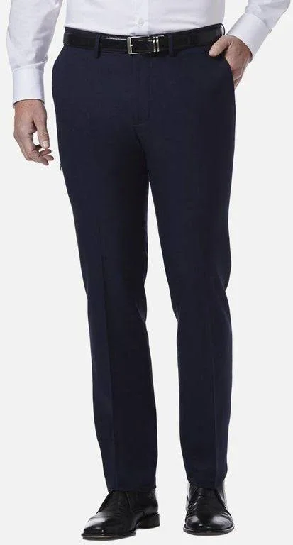 Kenneth Cole Reaction Men's Modern-Fit Micro-Check Dress Pants - Blue