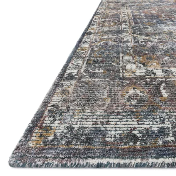 Loloi Rumi RUM-04 5& x 7&6x22 Navy, Multi Rug