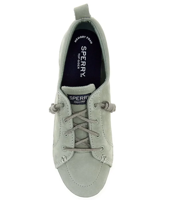Women's Sperry Crest Vibe Platform Leather Sneaker DustyRose - Size 6M