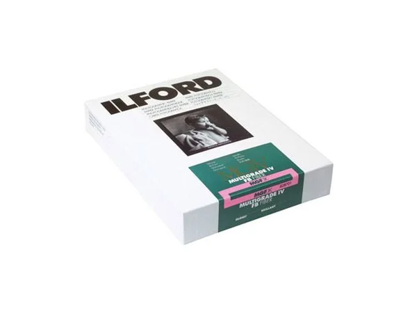 ILFORD MULTIGRADE IV FB Fiber - Bu0026W negative paper - fiber - glossy - variable grade - 8 in x 10 in - 100 sheets