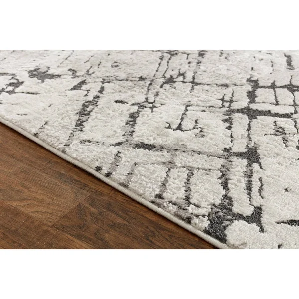 MDA Home Tuana Gray/Cream Transitional Polypropylene Area Rug - 7'11'' x 10'10''