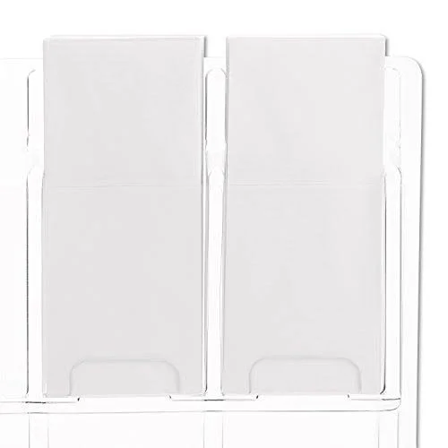 Safco Products 5608CL Reveal Literature Display 8 Pamphlet Clear