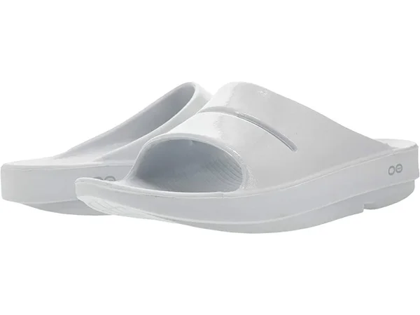 OOFOS OOahh Luxe Women's Sandals White : Women's 6 M