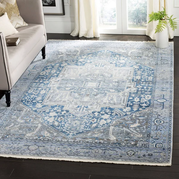Safavieh Vintage Persian VTP474H 5& x 7&6x22 Charcoal, Blue Rug
