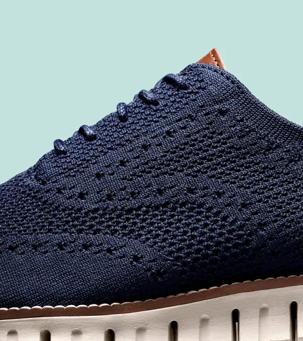 Cole Haan Men's Zerogrand Wingtip Oxford With Stitchlite, Blue, 9.5