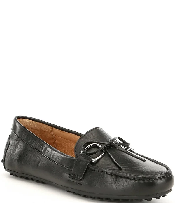 Ralph Lauren Women's Lauren Briley Leather Loafer - Black - 7.5 B