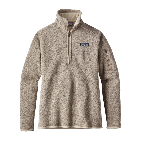 Patagonia Women's Better Sweater 1/4 Zip Fleece - Pelican, XL