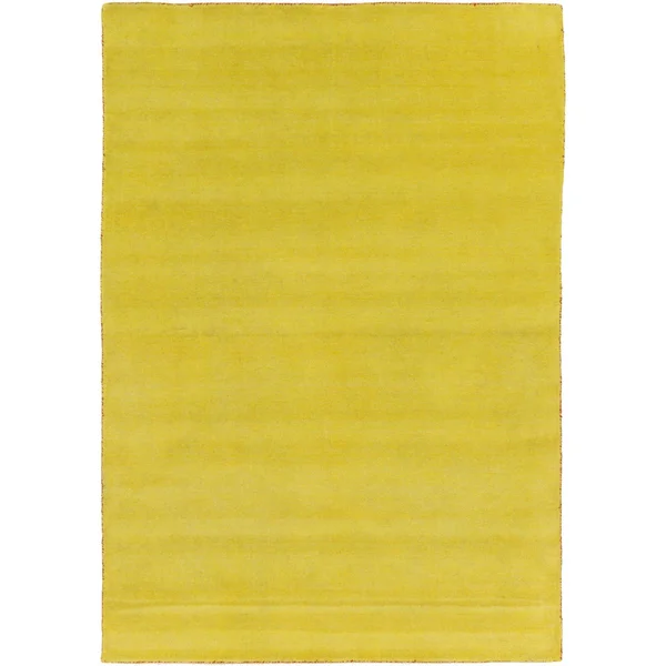 Unique Loom Solid Gava Yellow 6x9 Area Rug