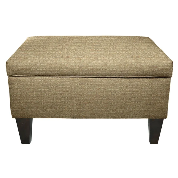 MJL Furniture Brooklyn Upholstered Square Storage Ottoman (Gold)