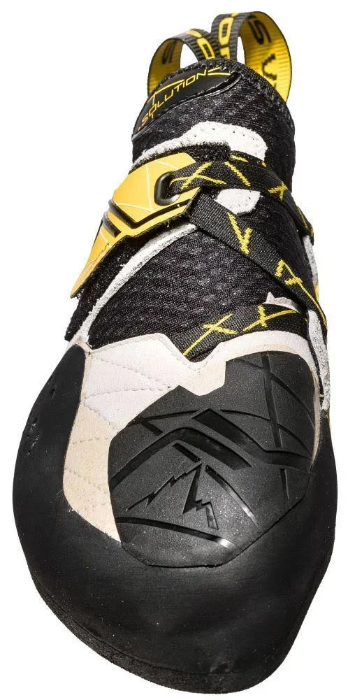 La Sportiva Men's Solution Climbing Shoe - 44.5 - White, Yellow
