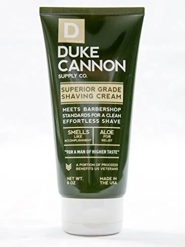 Duke Cannon Mens Grooming Bundle: Superior Grade Shaving Cream - Smells Like Victory Soap Bar, Hard-Working 2-in-1 Hair Wash