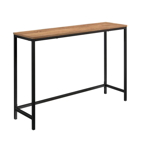 Sauder North Avenue Narrow Metal Console Table in Sindoori Mango