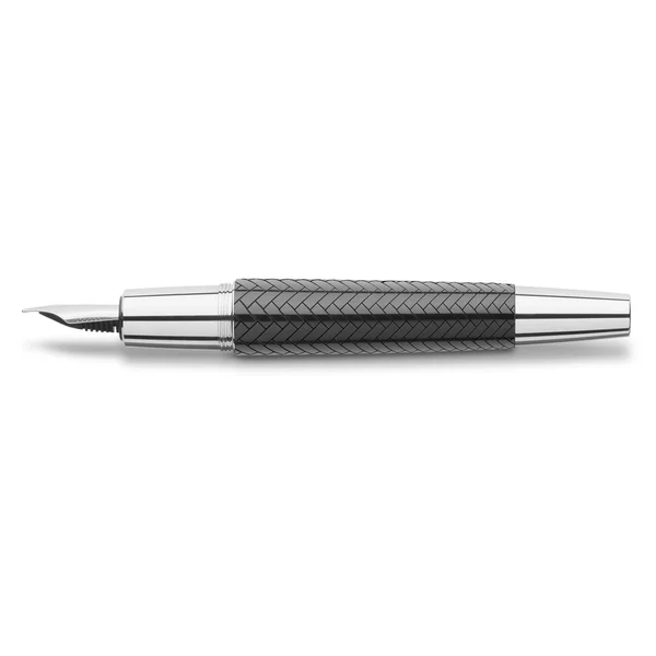 Faber-Castell E-Motion Fountain Pen Parquet Black Fine