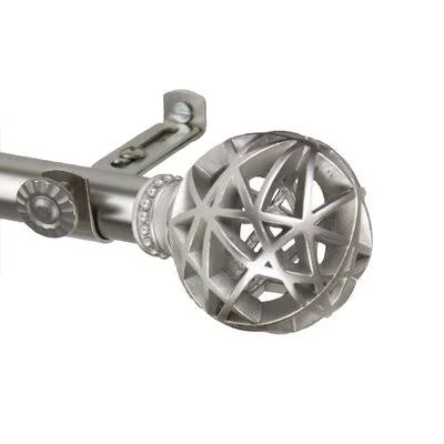 Jalissa Single Curtain Rod Canora Grey Size: 28” – 48”, Finish: Satin Nickel