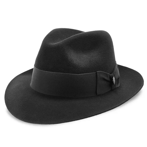 Stetson Temple Fur Felt Fedora Hat, Size: 7 1/8, Black