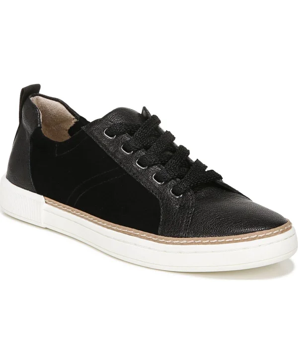 Naturalizer Zoey Sneaker - Women's - Black Faux Leather