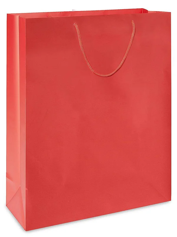 Matte Laminate Shopping Bags - 16 x 6 x 19 1/4