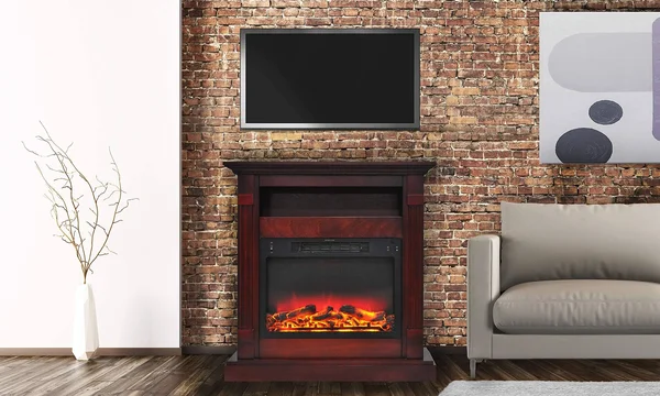 Cambridge Sienna CAM3437-1CHRLG2 Floor-standing Electric fireplace - Cherry