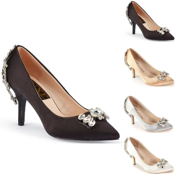 Jeweled Pump by Luxe in Black -Size 8M