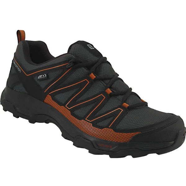 Salomon Pathfinder Low Cswp Mens Hiking Shoe 400615, Beluga/Black/Leather Brown, Size 13 M