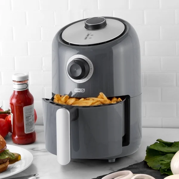 Dash 900W Single Basket Compact Air Fryer - 1.2 qt - Gray