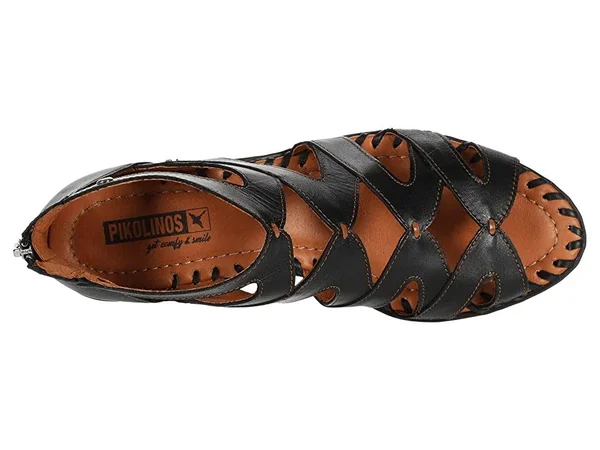 Pikolinos Women's Melilla Gladiator Sandal W4g-1907, Size: 36, Black Calfskin