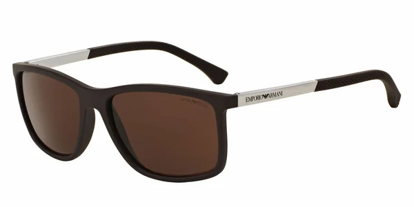 Emporio Armani EA4058 Sunglasses - Brown Rubber