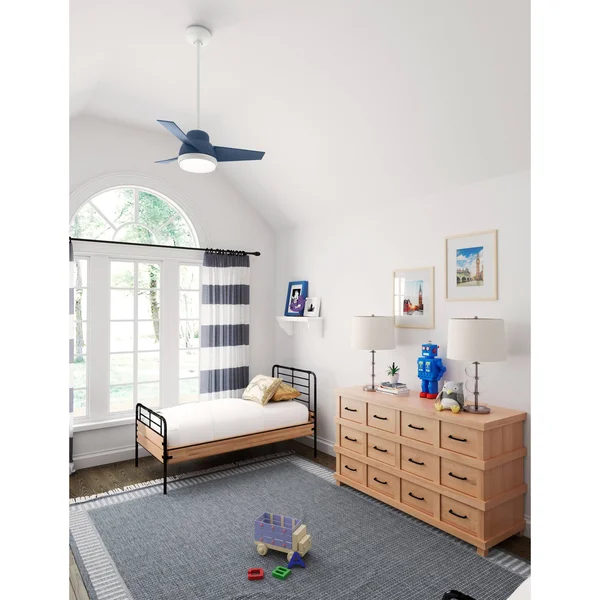 Hunter Fans 51328 Valda with LED Light 36 inch Ceiling Fan in Dove Grey