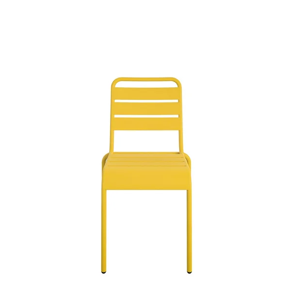 Novogratz Poolside Gossip - June Stacking Dining Chairs, 4 Pack, Yellow