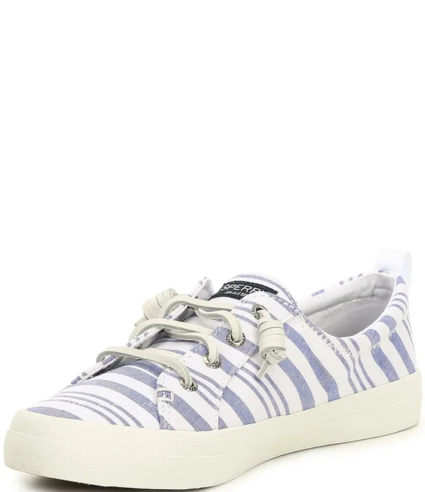Sperry Women's Crest Vibe Beach Stripe Sneaker - Blue