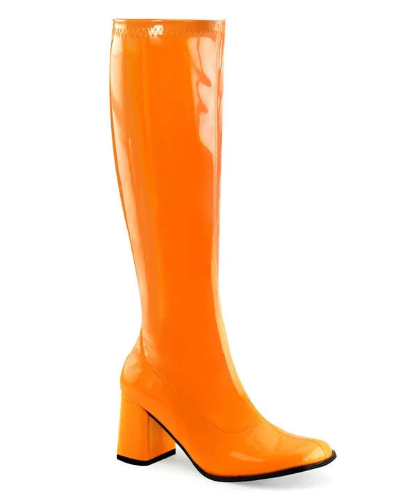 Funtasma - GOGO-300UV 10, Neon Orange Str Patent