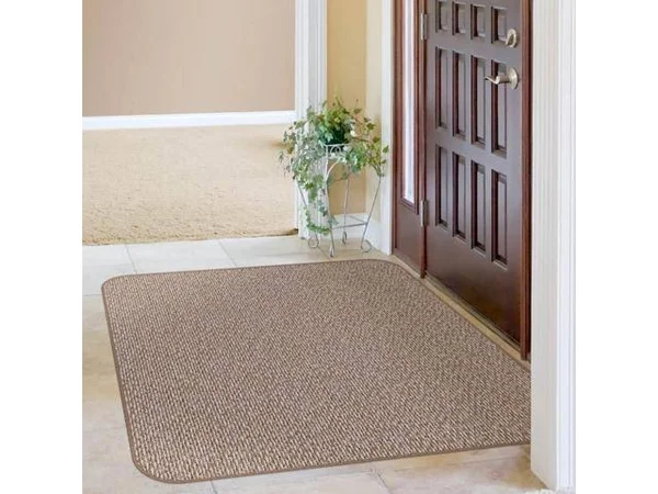 House - Home and More Skid-Resistant Carpet Indoor Area Rug Floor Mat - Praline Brown - 4& x 6& - Many Other Sizes to Choose from