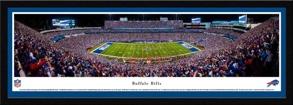 Buffalo Bills - 50 Yard Line Night Game - Select Frame